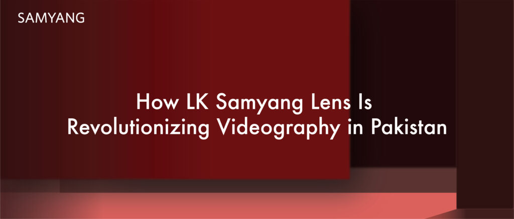 Samyang Autofocus lens attached to a camera, capturing high-quality video with smooth focus.